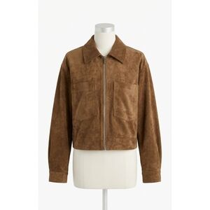 NEW Z SUPPLY heritage suede jacket in brown